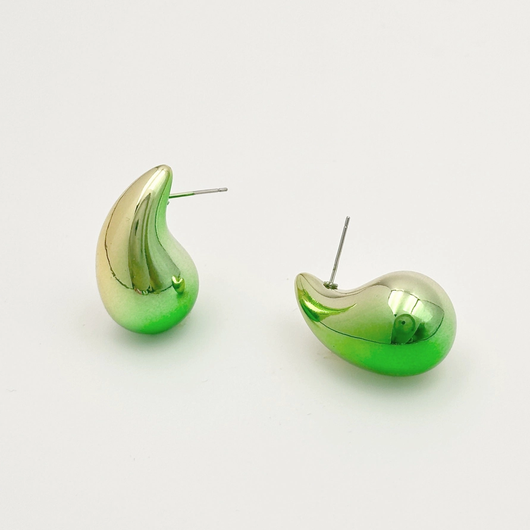 Wallesar Acrylic Gradient Ufu Galvanized Candy Glossy Drop Earrings