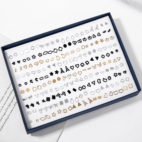 Wholesale 100 Pairs/Box Rhinestone Ear Studs Set
