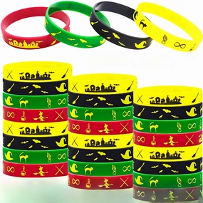 Wholesale 100PCS  Halloween Candy Trick Party Silicone Bracelet