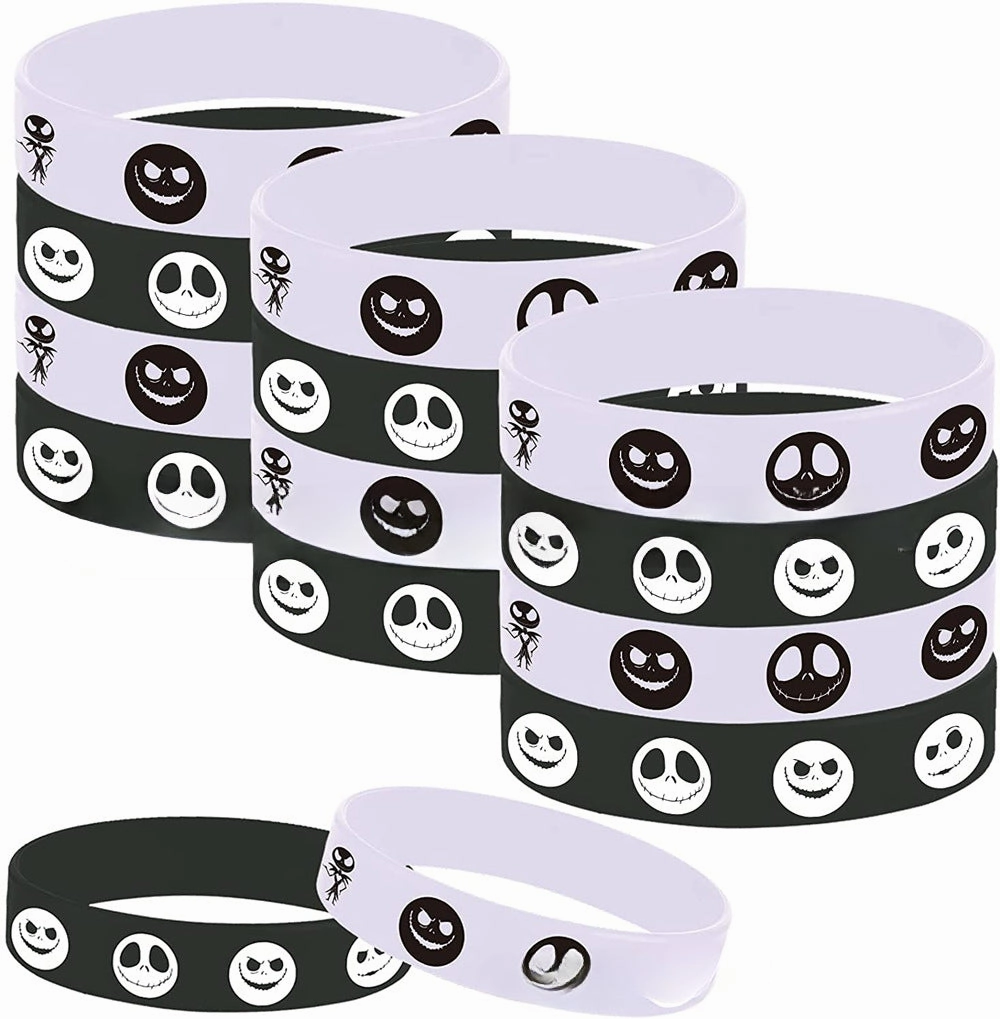 Wholesale 100PCS  Halloween Candy Trick Party Silicone Bracelet