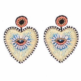 Wholesale 10PCS Heart-shaped Glass Tube Pendant Earrings