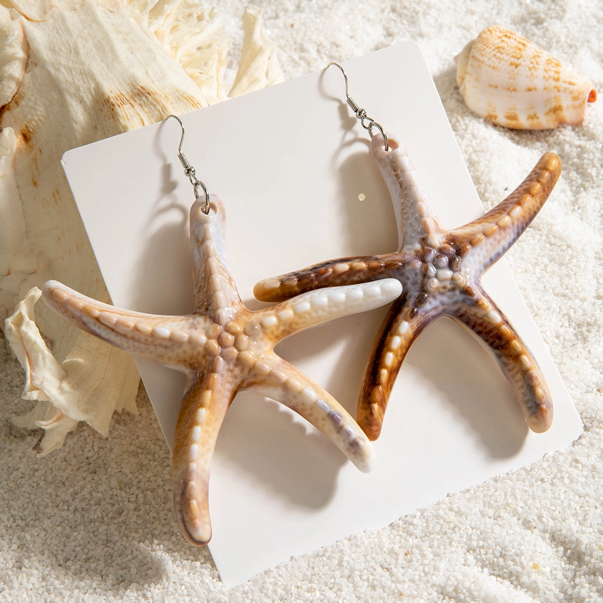 Wholesale 10pcs  Vintage Beach Style Conch Shell Acrylic Earrings