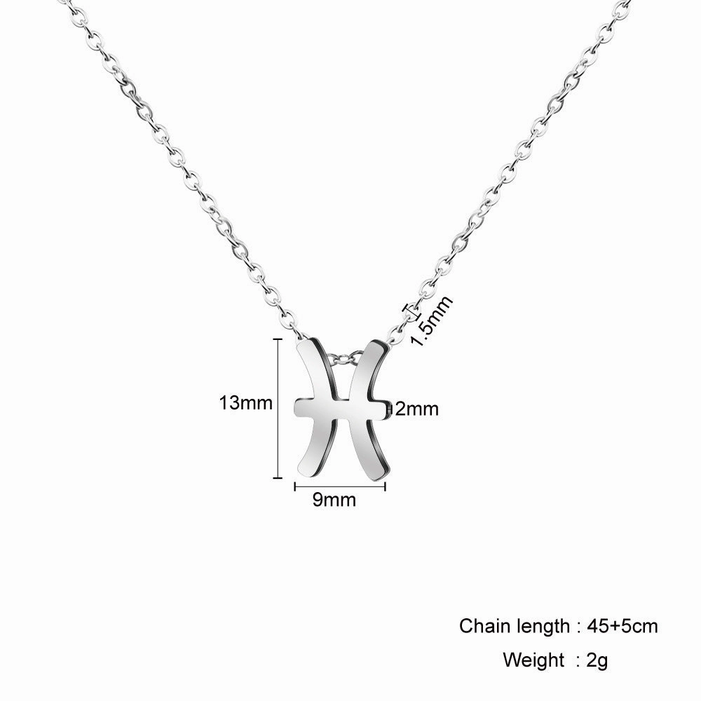 Wholesale 12 Constellation Necklace