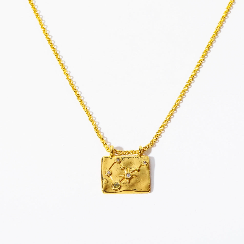 Wholesale 12 Constellations Vintage Necklace Sweater Chain