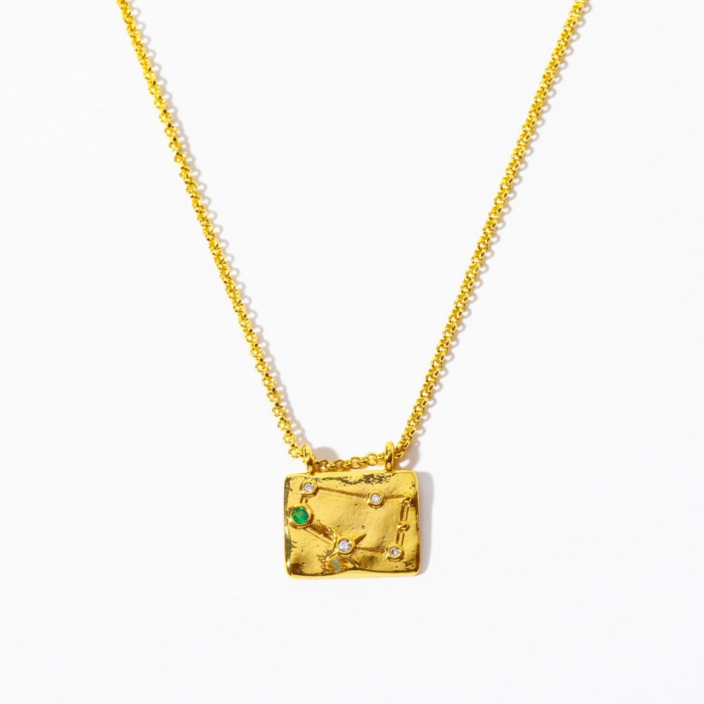 Wholesale 12 Constellations Vintage Necklace Sweater Chain