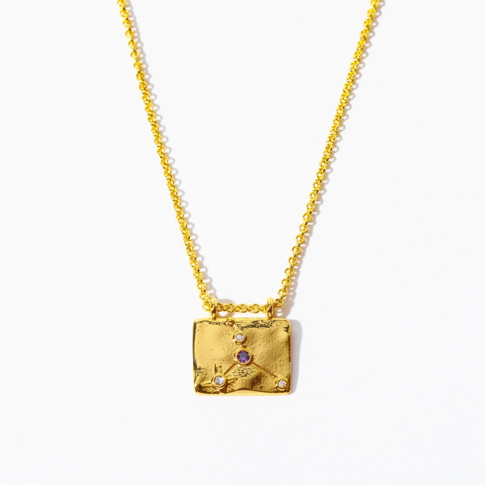 Wholesale 12 Constellations Vintage Necklace Sweater Chain