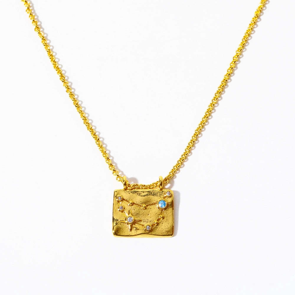 Wholesale 12 Constellations Vintage Necklace Sweater Chain