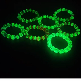 Wholesale 12MM Two-color Fantasy Luminous Glass Bracelet