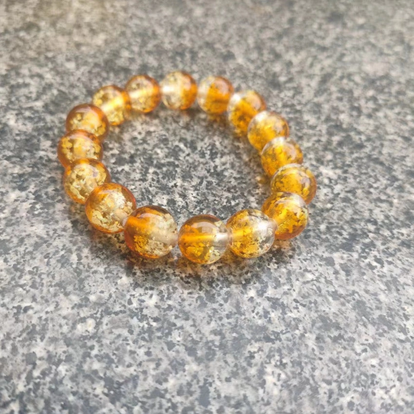 Wholesale 12MM Two-color Fantasy Luminous Glass Bracelet
