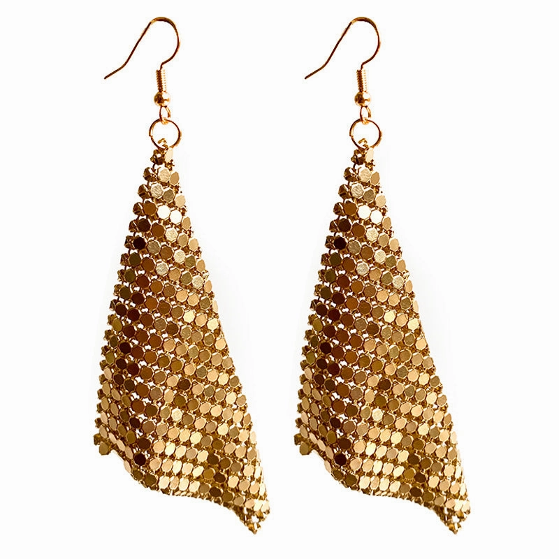 Wholesale 12pairs/pack American Flag Rainbow Leopard Print Metal Mesh Earrings