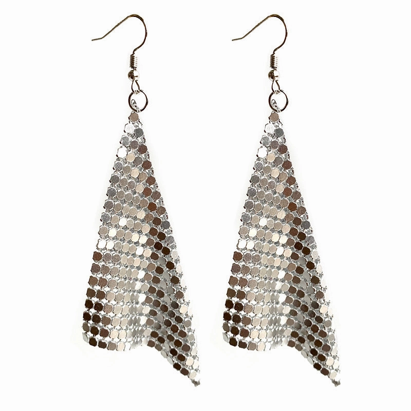 Wholesale 12pairs/pack American Flag Rainbow Leopard Print Metal Mesh Earrings