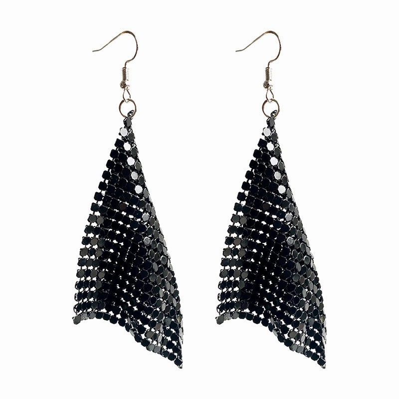 Wholesale 12pairs/pack American Flag Rainbow Leopard Print Metal Mesh Earrings