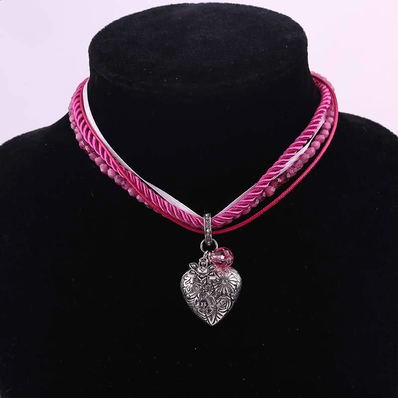 Wholesale 12PCS Beer Festival Alloy Heart Necklaces