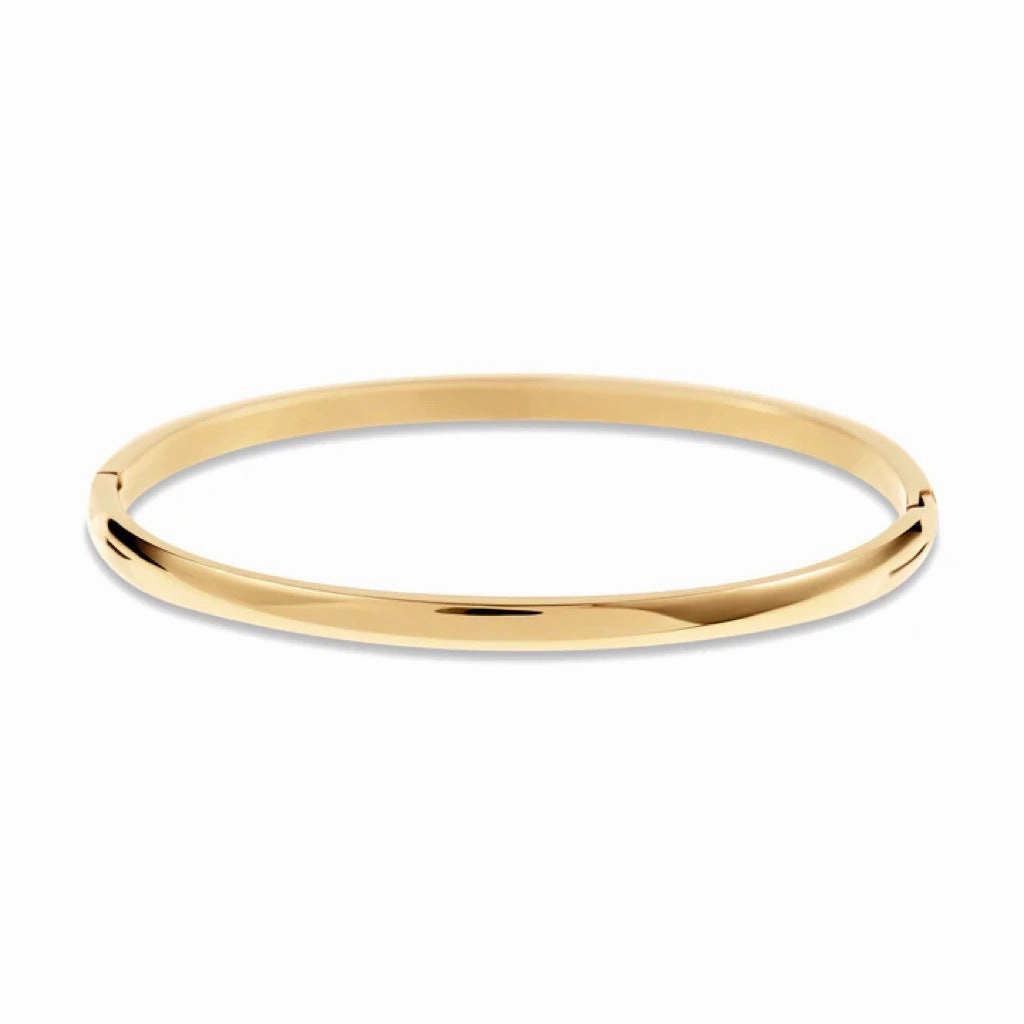Wholesale 18k Electroplated Titanium Steel Micropaved Zircon Stacking Bracelet