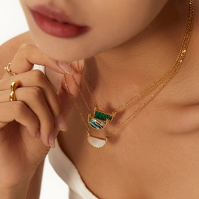 Wholesale 18K gold classic stainless steel necklace