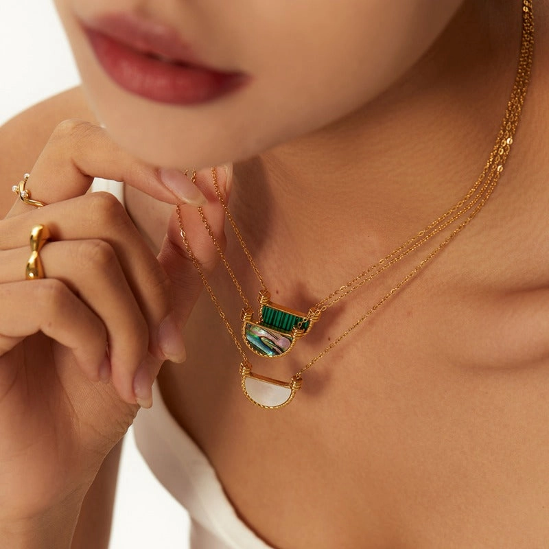 Wholesale 18K gold classic stainless steel necklace