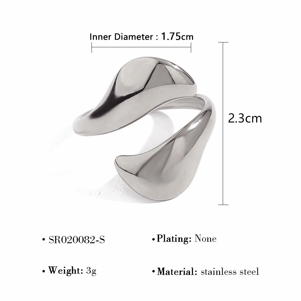 Wholesale 18K Gold Lava Mirror Open Ring