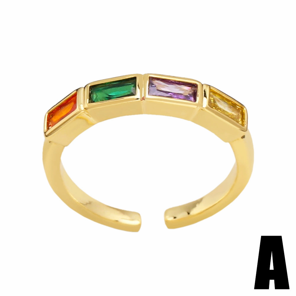 Wholesale 18K Gold Plated LGBT Copper Rings