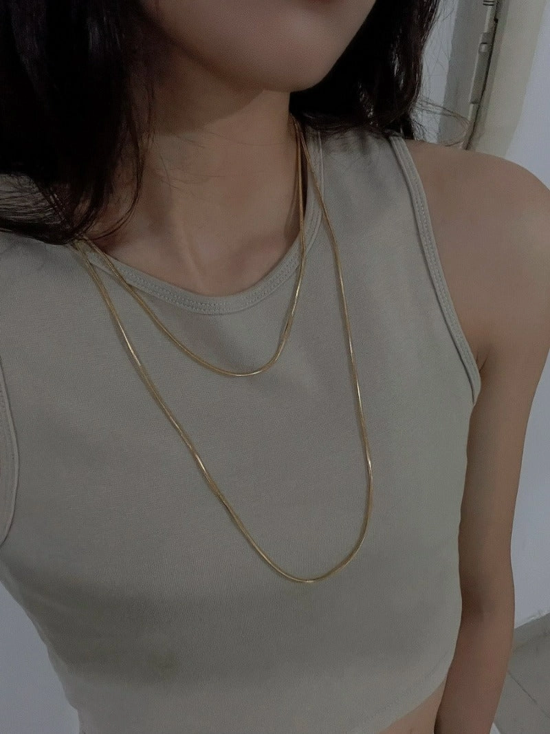 Wholesale 18K gold plated long necklace