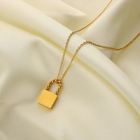 Wholesale 18K Gold Plated Stainless Steel Necklace Clavicle Chain