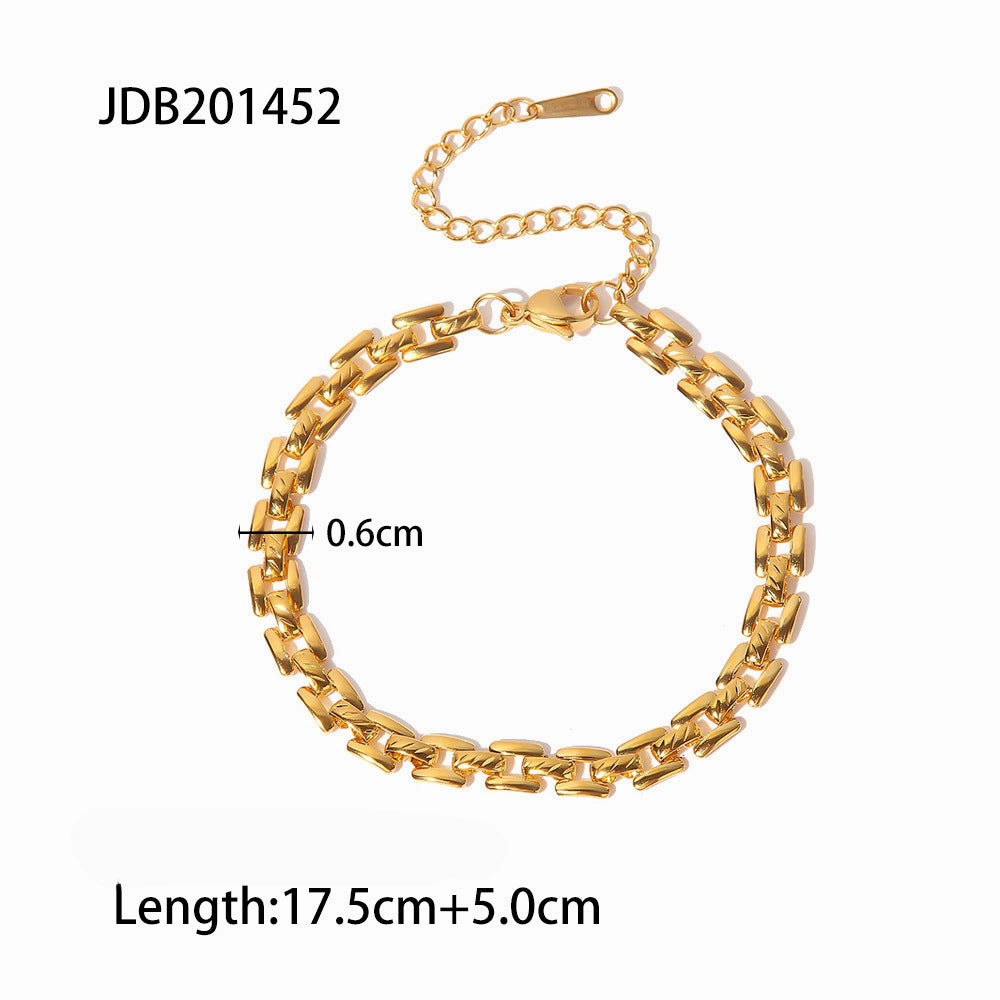 Wholesale 18K Gold Plated Stainless Steel Pendant Bracelet