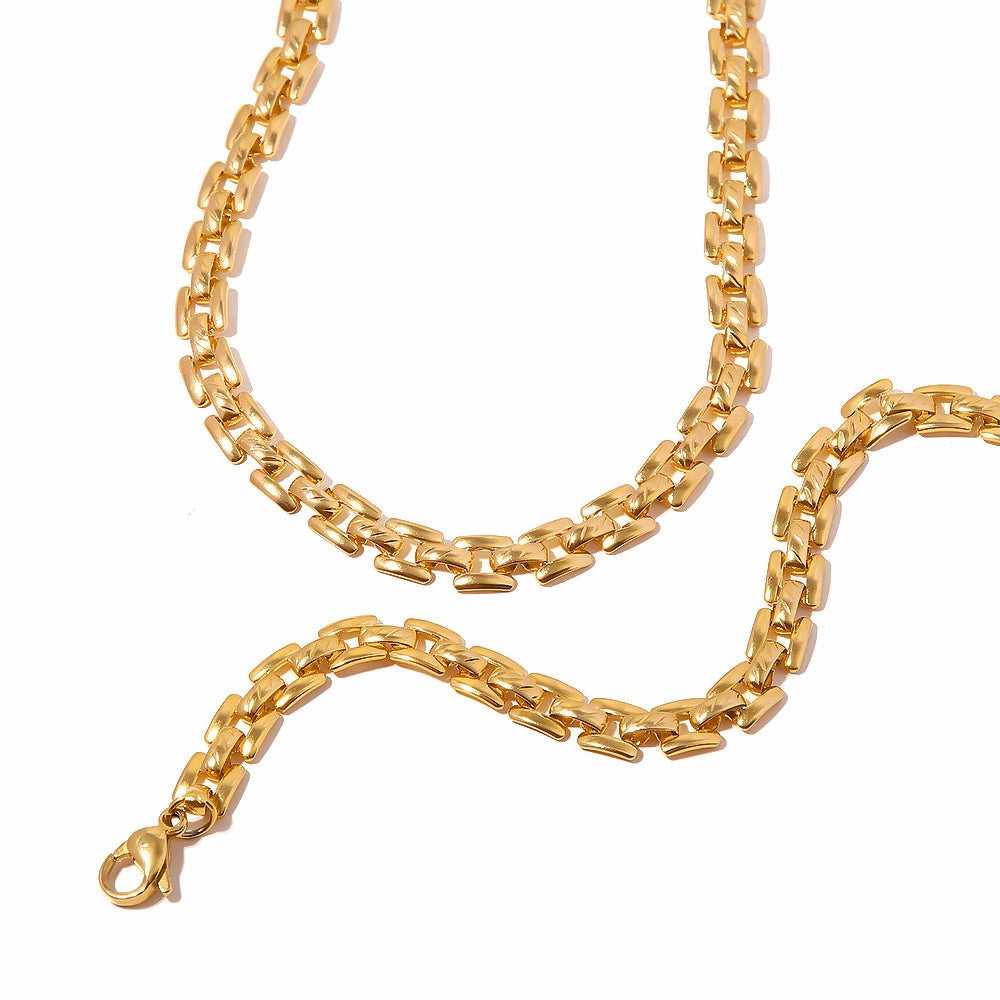 Wholesale 18K Gold Plated Stainless Steel Pendant Bracelet