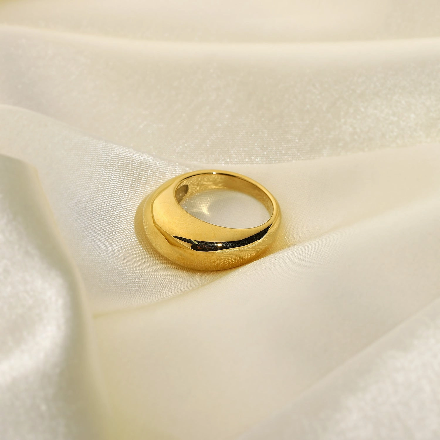 Wholesale 18K Gold Plated Stainless Steel Rings