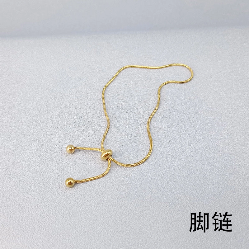 Wholesale 18K Gold Snake Bone Adjustable Bracelet