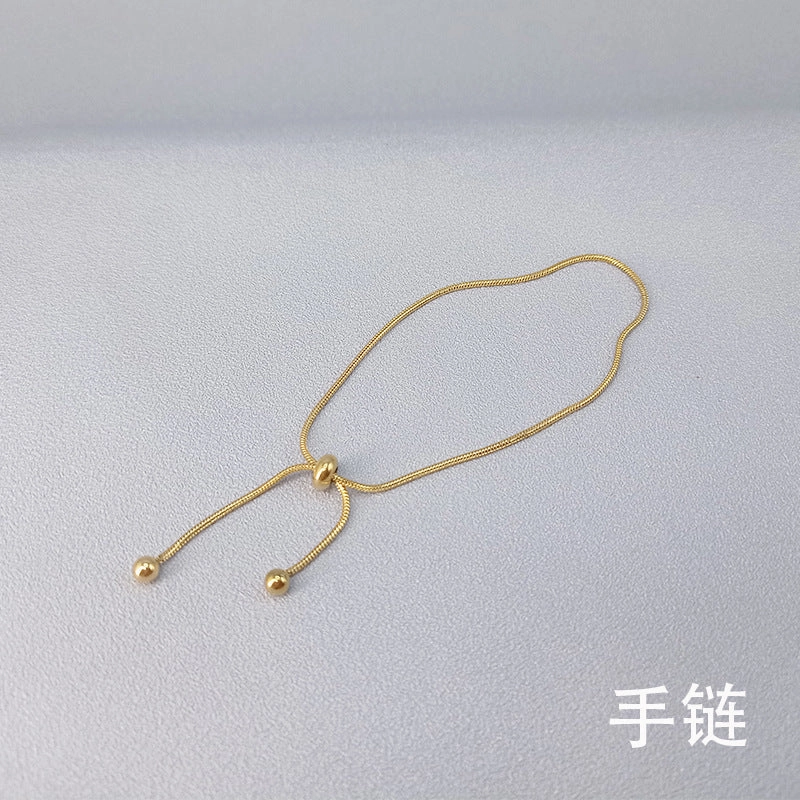 Wholesale 18K Gold Snake Bone Adjustable Bracelet