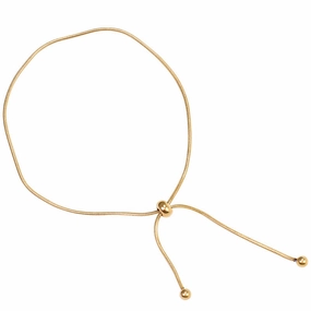 Wholesale 18K Gold Snake Bone Simple Ins Forest Style Adjustable Length Non-fading Bracelet