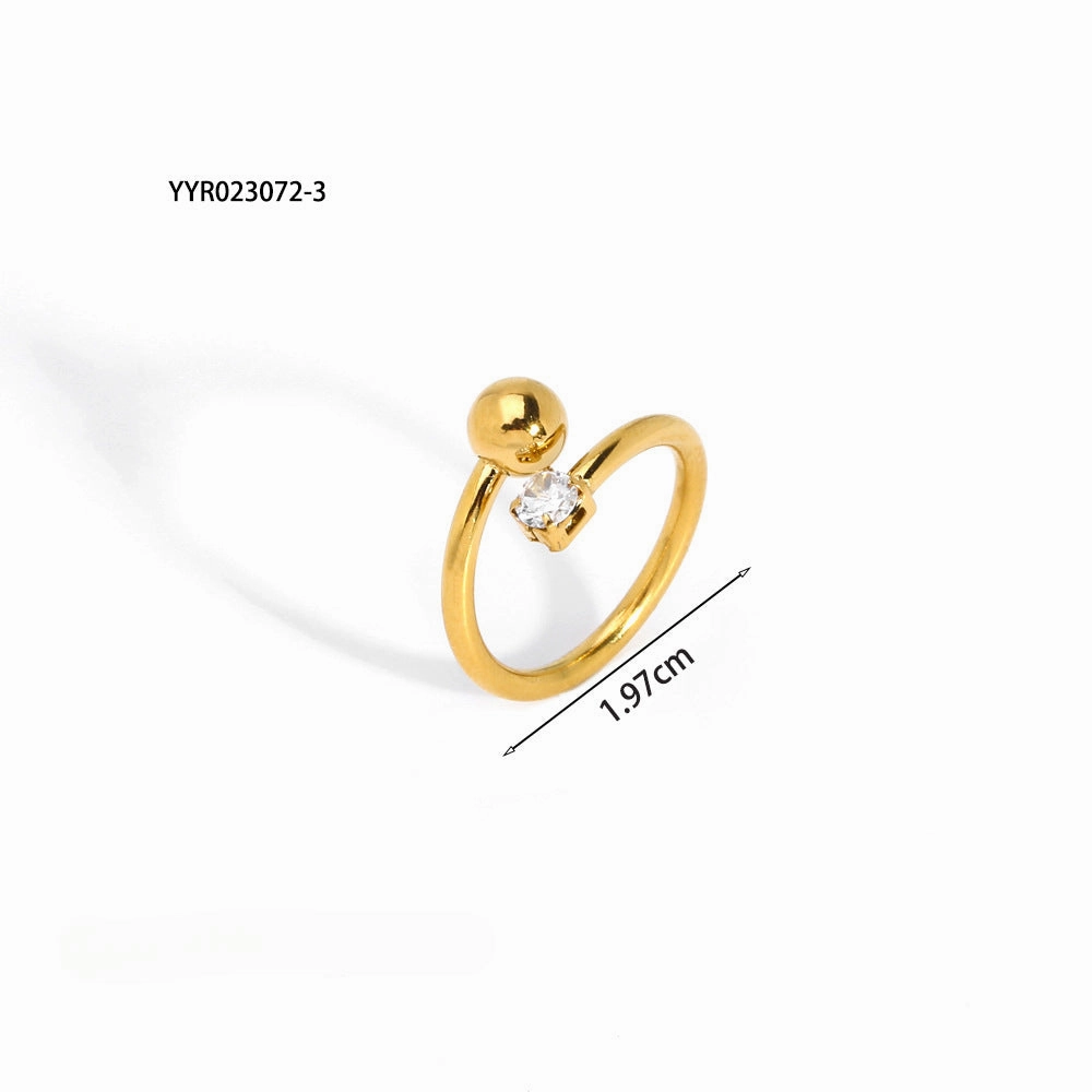 Wholesale 18K Gold Stainless Steel Ring