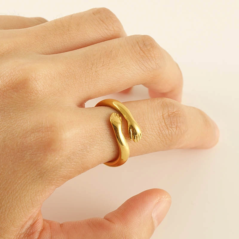 Wholesale 18k Gold Stainless Steel Titanium Steel Ring