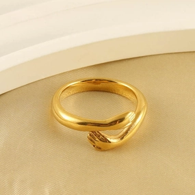 Wholesale 18k Gold Stainless Steel Titanium Steel Ring