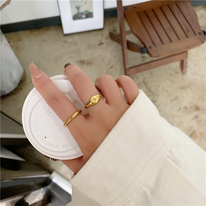 Wholesale 18k Stainless Steel Aperture Ring
