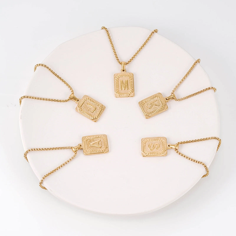 Wholesale 18K Stainless Steel Necklace Gold Titanium Steel Necklace