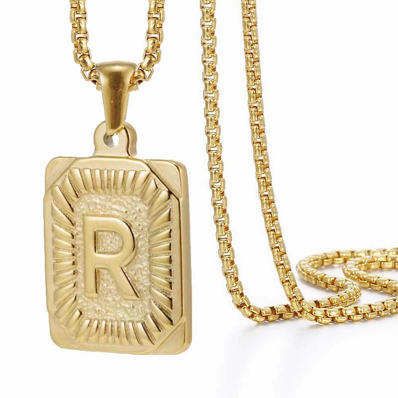 Wholesale 18K Stainless Steel Necklace Gold Titanium Steel Necklace