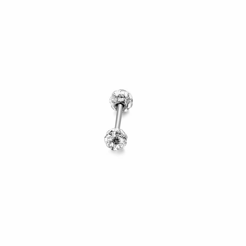 Wholesale 1pairs/pack Stainless Steel Dumbbells Ear Studs