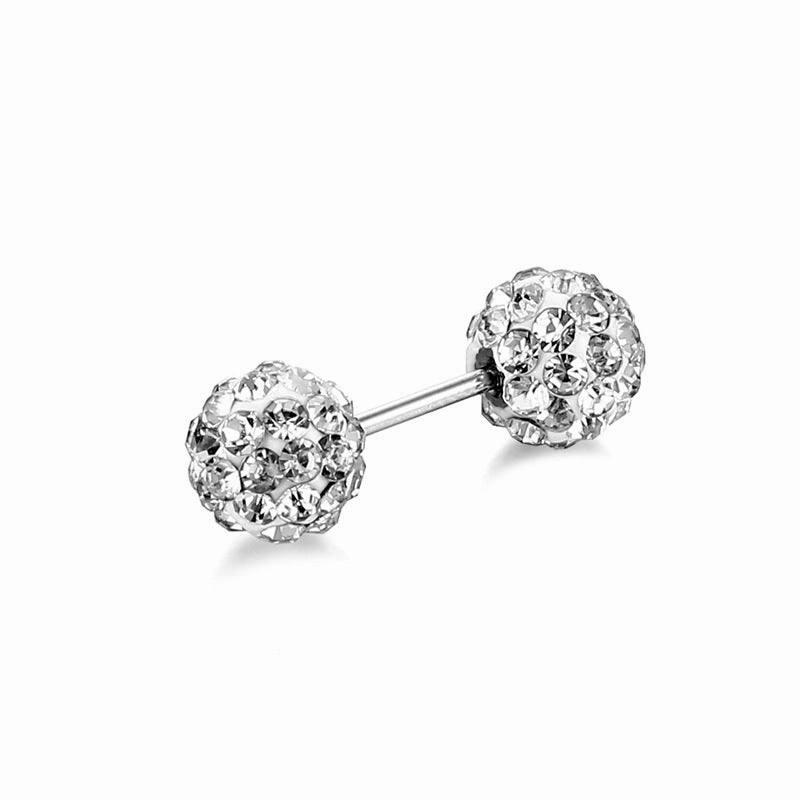 Wholesale 1pairs/pack Stainless Steel Dumbbells Ear Studs