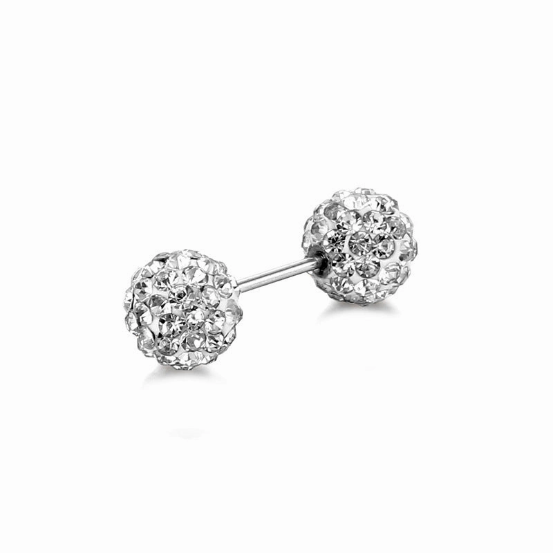 Wholesale 1pairs/pack Stainless Steel Dumbbells Ear Studs