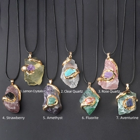 Wholesale 20~40mm Multi-color Crystal Stone Irregular Necklace Accessories