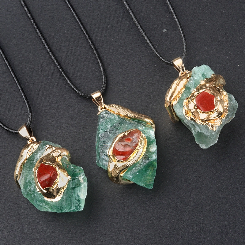 Wholesale 20~40mm Multi-color Crystal Stone Irregular Necklace Accessories