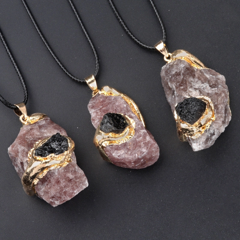 Wholesale 20~40mm Multi-color Crystal Stone Irregular Necklace Accessories