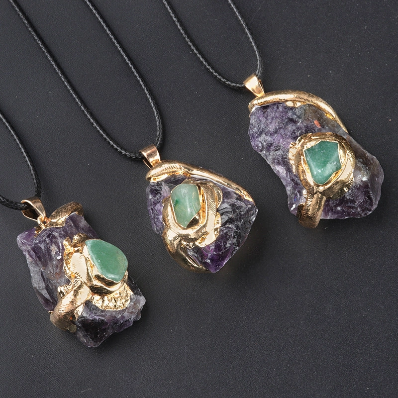 Wholesale 20~40mm Multi-color Crystal Stone Irregular Necklace Accessories