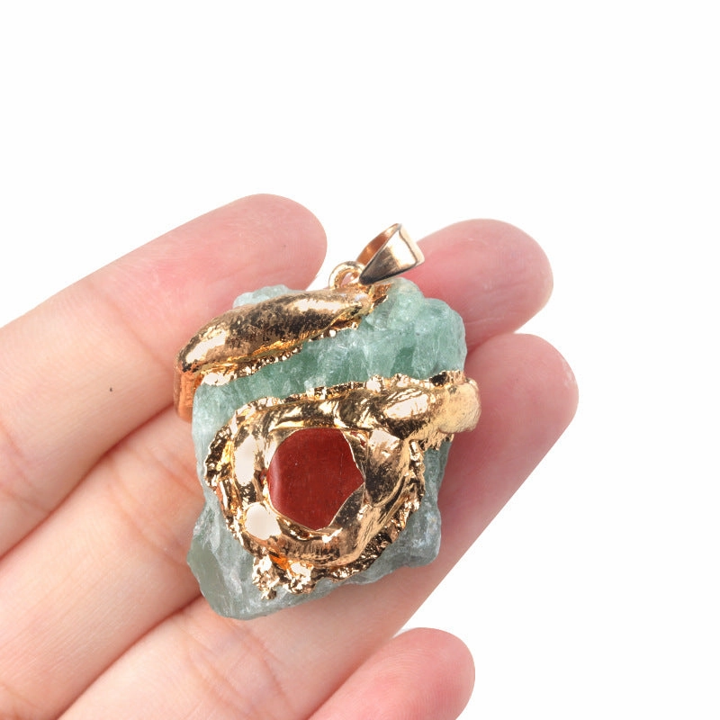 Wholesale 20~40mm Multi-color Crystal Stone Irregular Necklace Accessories