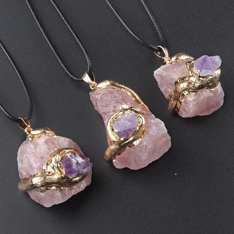 Wholesale 20~40mm Multi-color Crystal Stone Irregular Necklace Accessories