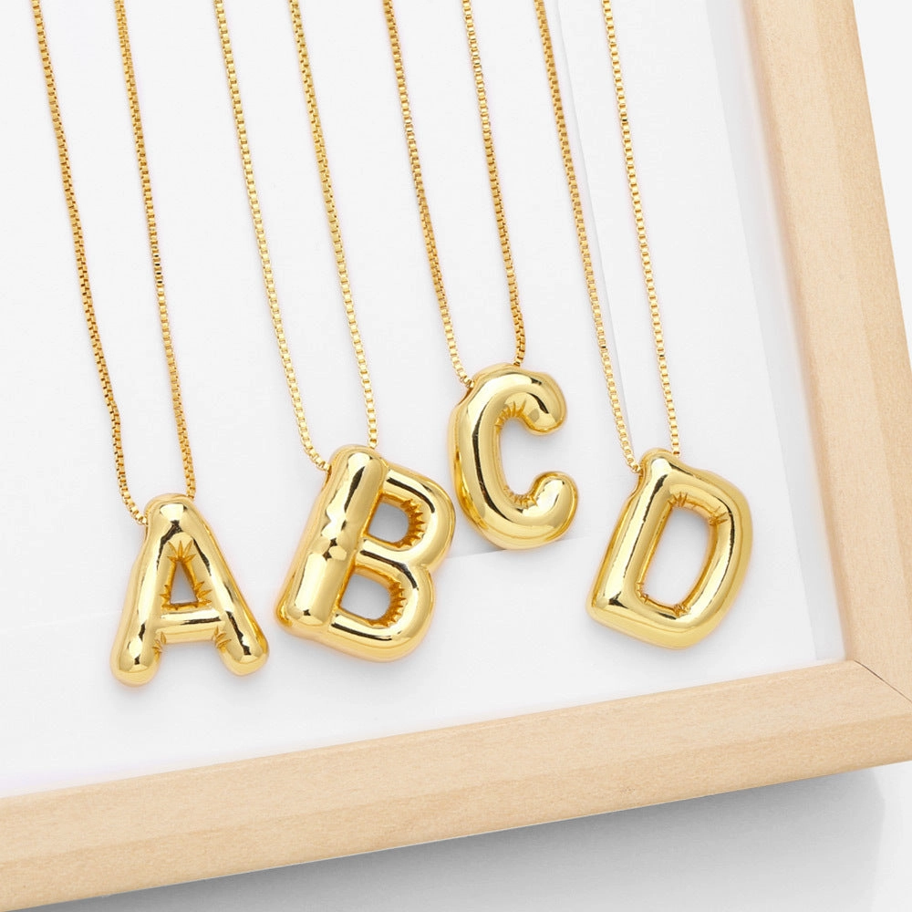 Wholesale 26 English Letters Necklace Clavicle Chain