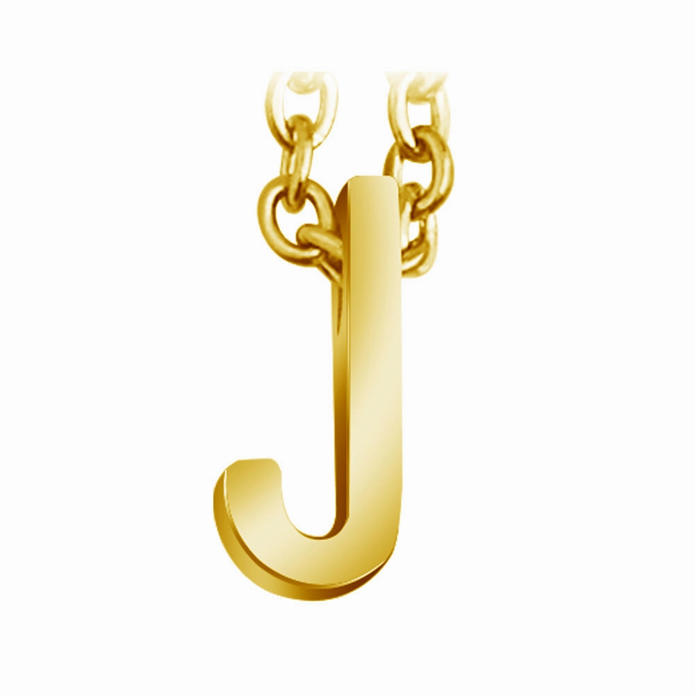 Wholesale 26 English Letters Surnames Short Collarbone Stainless Steel Necklace
