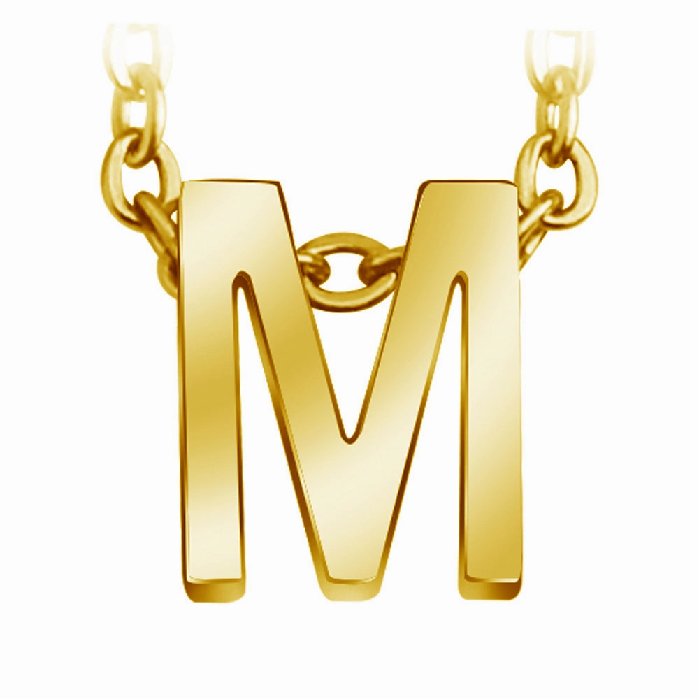 Wholesale 26 English Letters Surnames Short Collarbone Stainless Steel Necklace