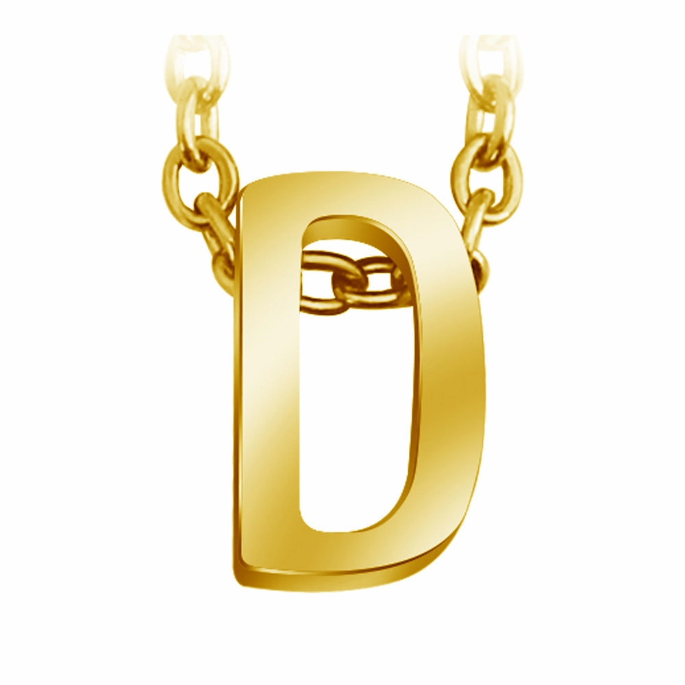 Wholesale 26 English Letters Surnames Short Collarbone Stainless Steel Necklace