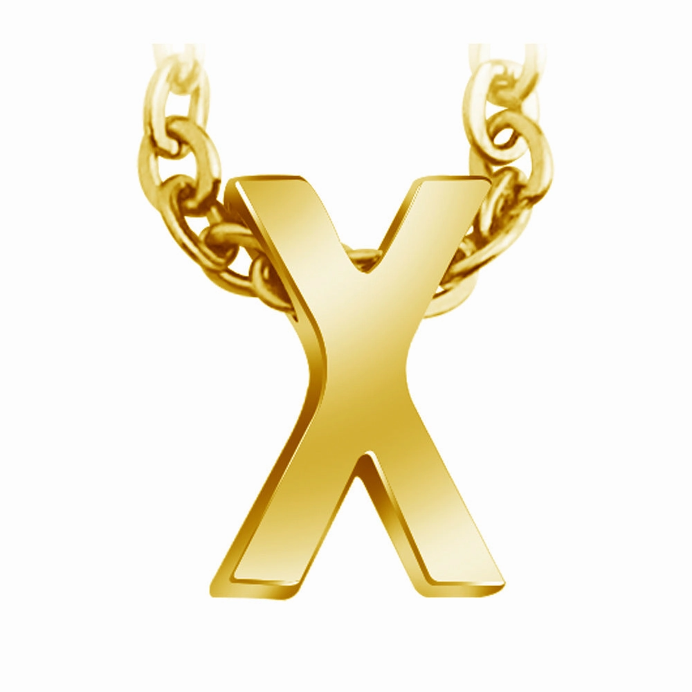 Wholesale 26 English Letters Surnames Short Collarbone Stainless Steel Necklace